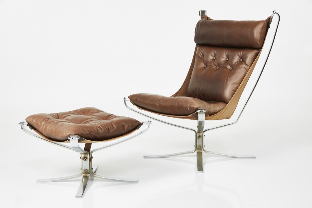 Sigurd Ressell, 'Falcon' Lounge Chair and Ottoman (2) (1 of 9)