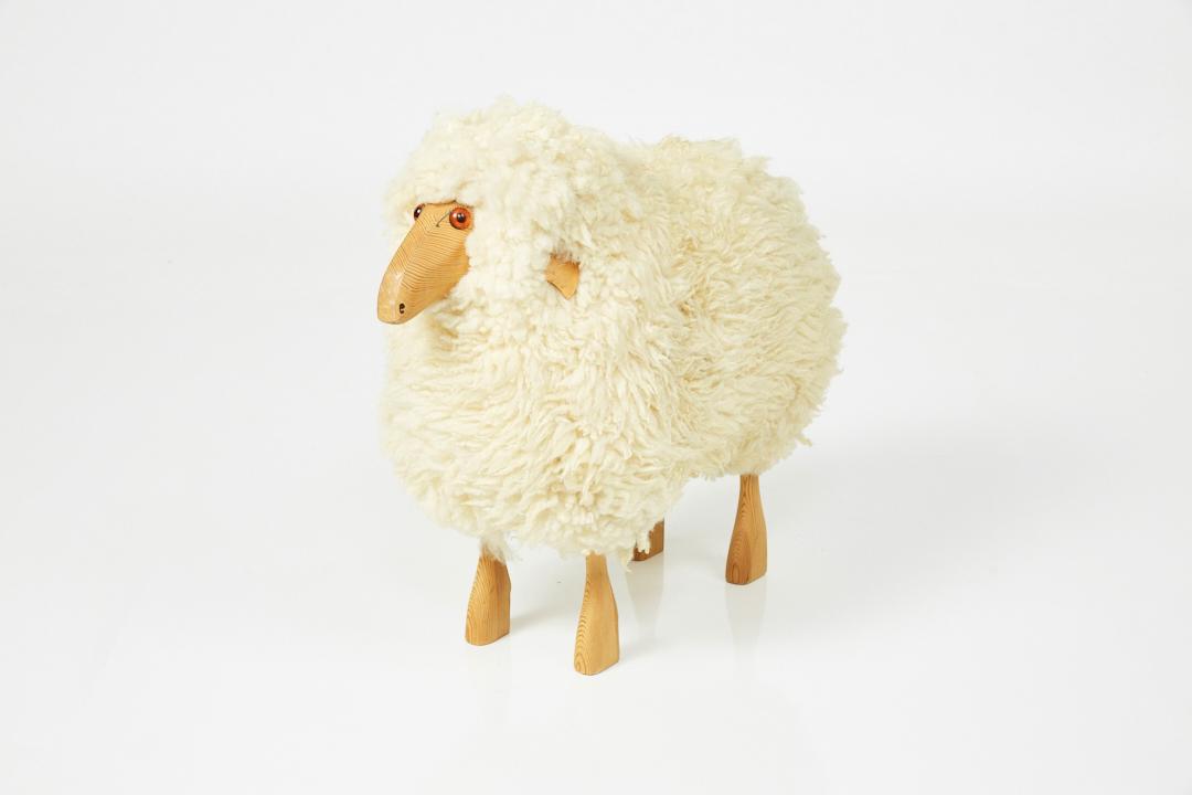 Scandinavian, Life-Sized Sheep Sculpture (1 of 10)
