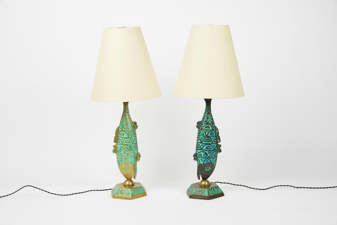 Pepe Mendoza, 'Fish' Table Lamps (2) (1 of 9)