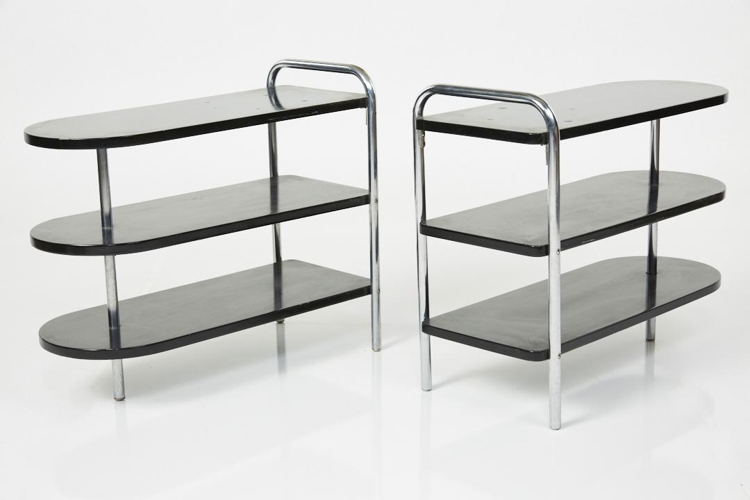 Wolfgang Hoffman, Three-Tier End Tables (2) (1 of 10)
