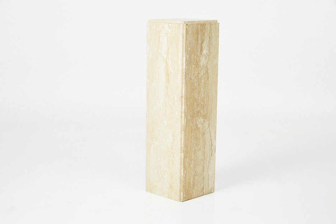 Modern, Travertine Pedestal (1 of 7)