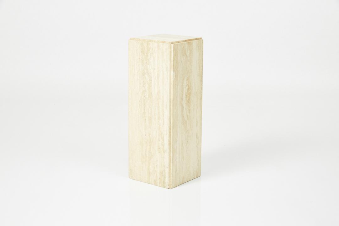 Modern, Travertine Pedestal (1 of 8)
