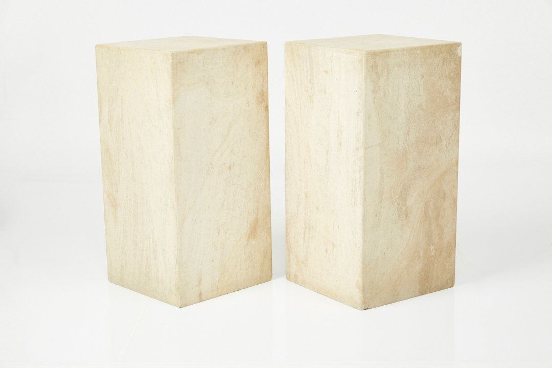 Modern, Travertine Pedestals (2) (1 of 11)