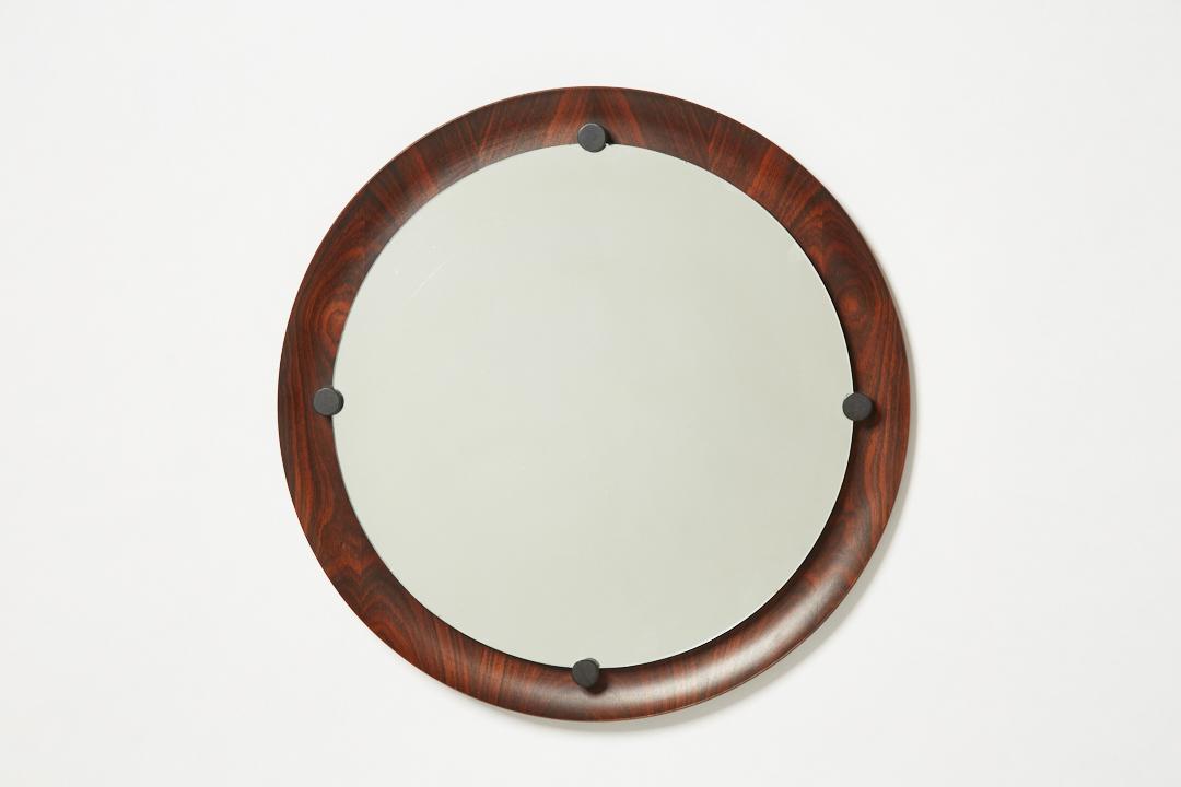 Danish, Rosewood Wall Mirror (1 of 9)