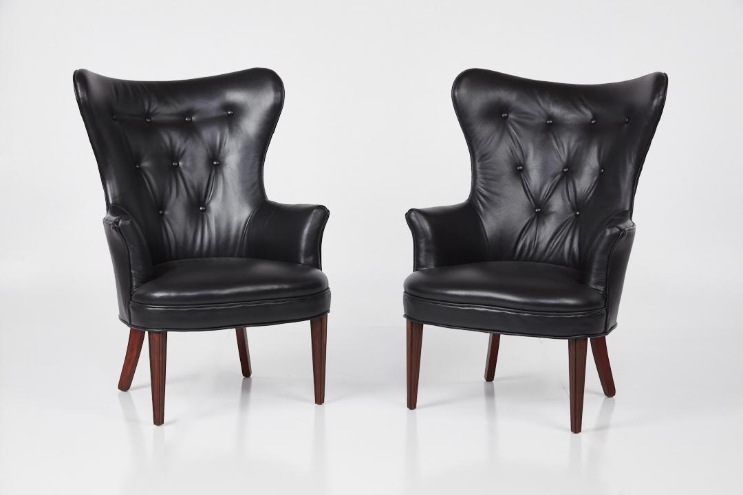 Frits Henningsen Style, High-Backed Armchairs (2) (1 of 12)