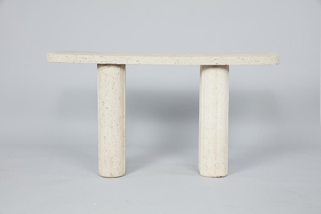 Modern, Travertine Console (1 of 13)