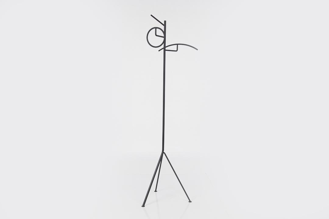 Muriel Coleman, Sculptural Coat Rack: Muriel Coleman Sculptural coat rack, designed 1952, executed 2005 Painted iron. Manufactured by California Living, USA. Dimensions: 69.25" H 17" W 18.75" D.