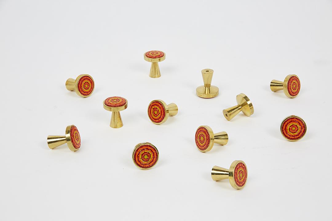 Evelyn Ackerman, Micro-Mosaic Drawer Pulls (12) (1 of 11)