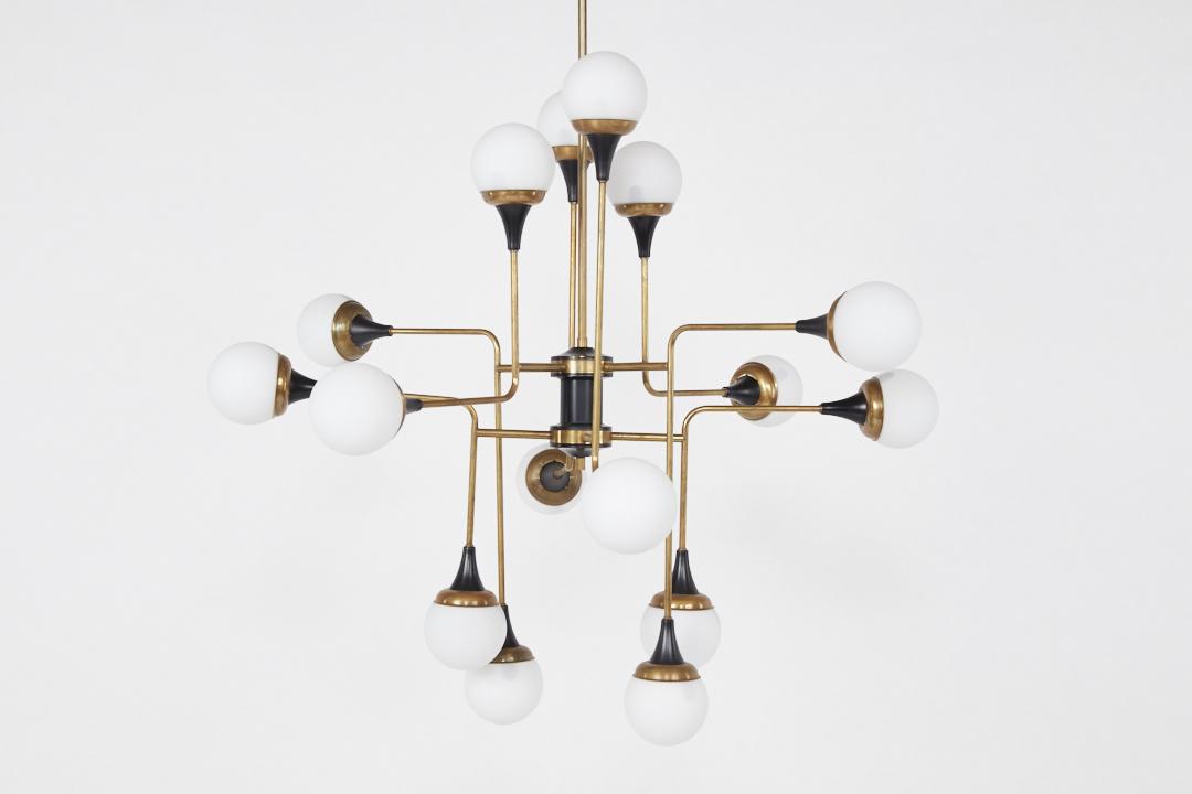 Stilnovo Style, 16-Globe Chandelier (1 of 12)