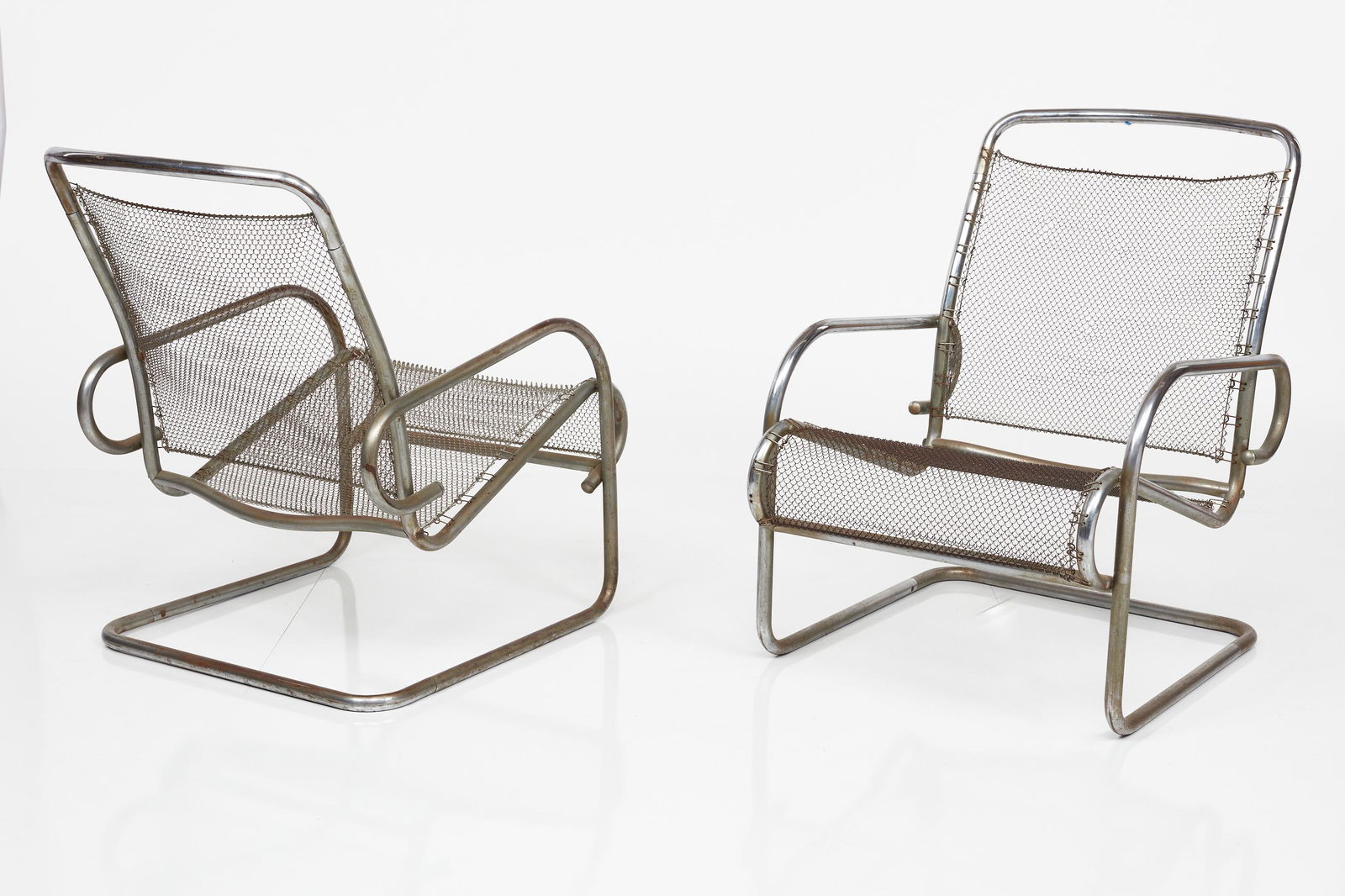 French, Cantilevered Lounge Chairs (2) (1 of 18)