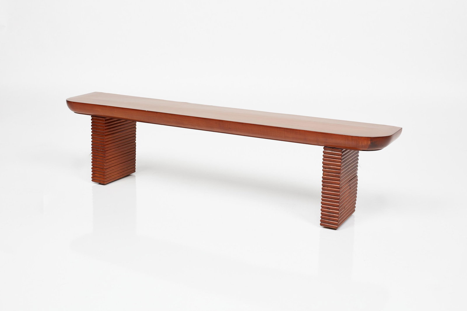 Italian, Low Console: Italian Low console, 1940s Walnut. 13" H x 50.5" W x 9.25" D
