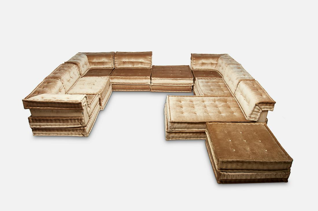 Hans Hopfer, Double-Height 'Mah Jong' Sectional Sofa (1 of 14)