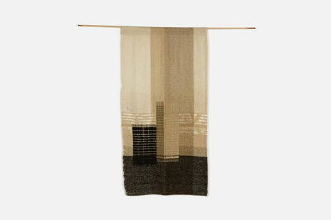 Maria Kipp, Abstract Tapestry: Maria Kipp Abstract tapestry, 1950s Hand-woven textile. Studio-made in the USA. 46" H x 24" W