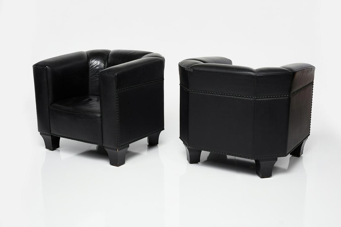 Josef Hoffmann, 'Palais Stoclet' Club Chairs (2) (1 of 15)