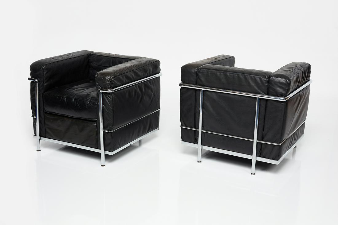 Le Corbusier, 'LC2' Lounge Chairs (2) (1 of 18)