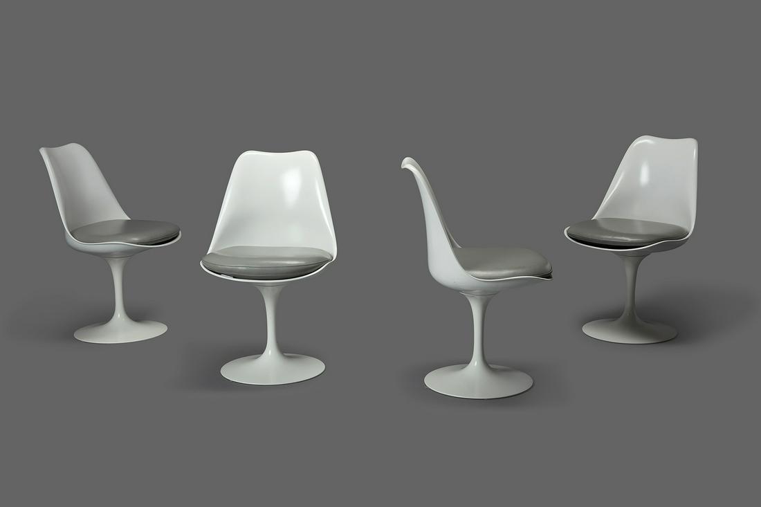 Eero Saarinen, 'Tulip' Chairs, Model No. 150 (4) (1 of 13)