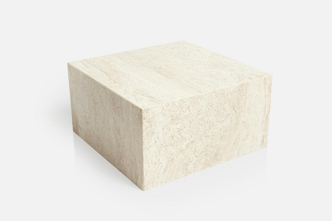 Modern, Travertine Cube Coffee Table (1 of 15)