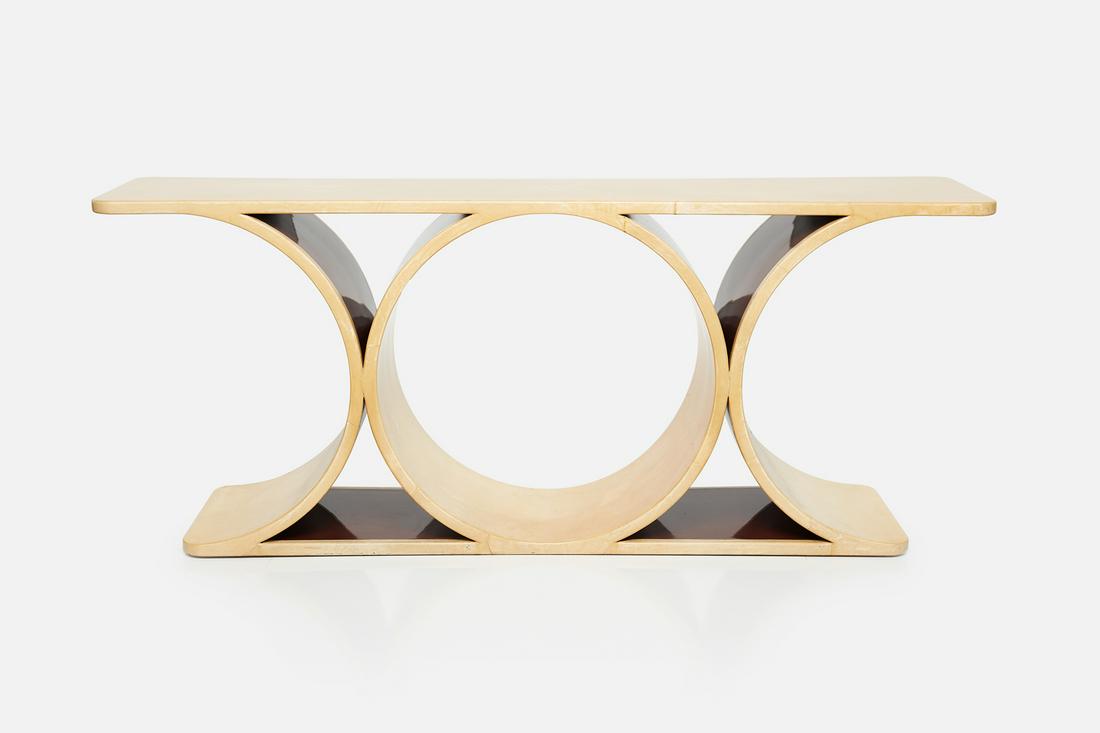 Karl Springer, Double 'JMF' Console Table (1 of 18)