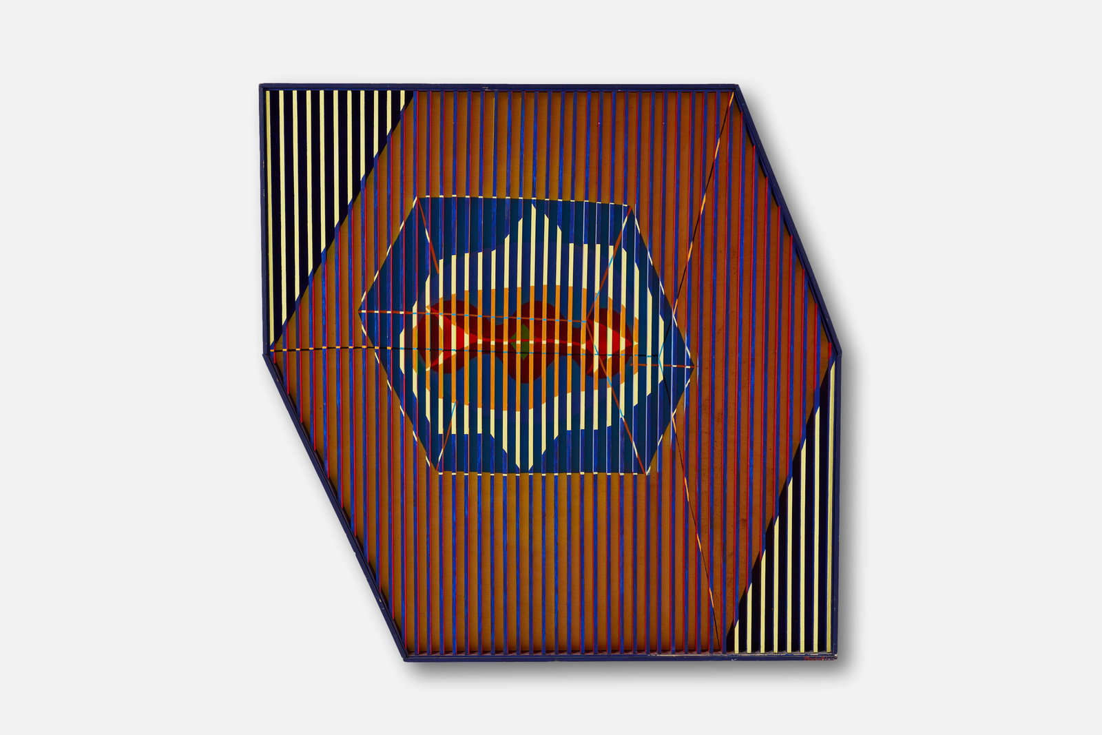 Louis E. Nadalini, 'Accent in Yellow' Op Art (1 of 17)
