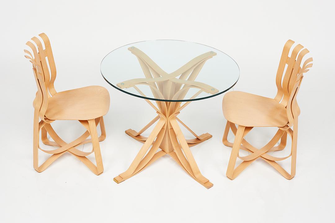 Frank Gehry, 'Hat Trick' Table and Chairs (3) (1 of 18)