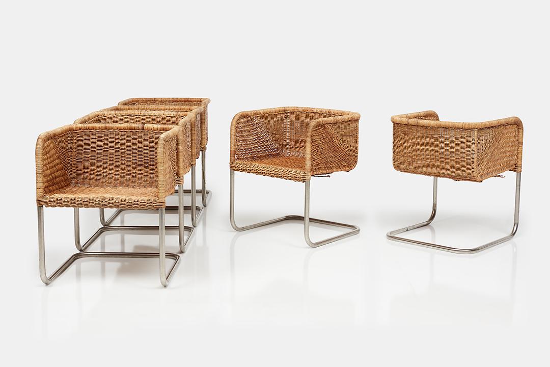 Harvey Probber, Cantilevered Dining Chairs (6) (1 of 17)