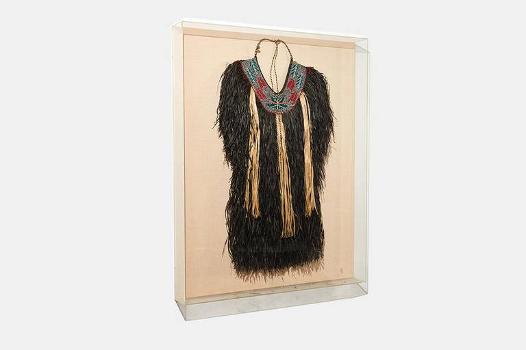 Japanese, Mounted Antique Mino Raincoat (0306) on Mar 26, 2022