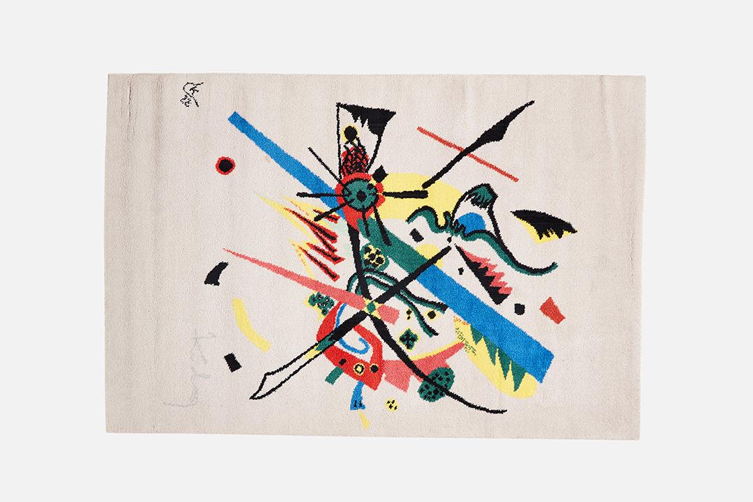 After Wassily Kandinsky, 'Small Worlds' Rug - 6' 8" x 5' 5": After Wassily Kandinsky (Russian, 1866–1944) Small Worlds 1 - 1922 / Design No. 80540' rug, 1988 Machine-woven wool. Manufactured by EGE Axminster ArtLine, Denmark. 81" x 55"