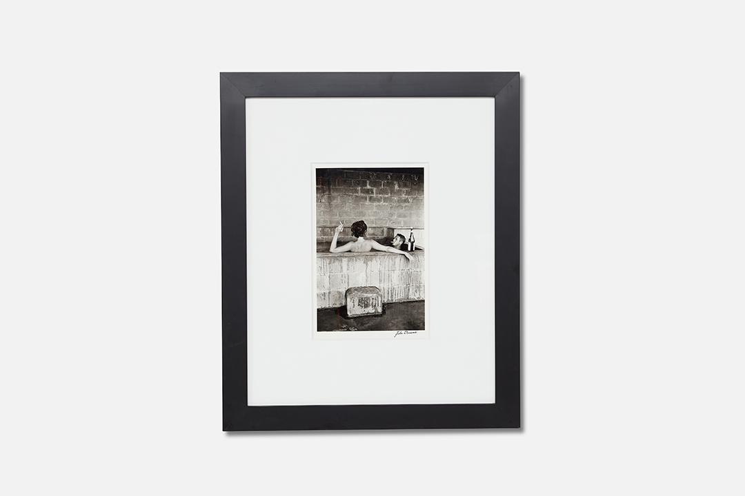 John Dominis, Steve McQueen Photograph: John Dominis (American, 1921–2013) Steve McQueen and his wife Neile Adams taking a sulphur bath, California, 1963 / 2004 Gelatin silver print. Signed by the artist in ink in the margin. Overall 
