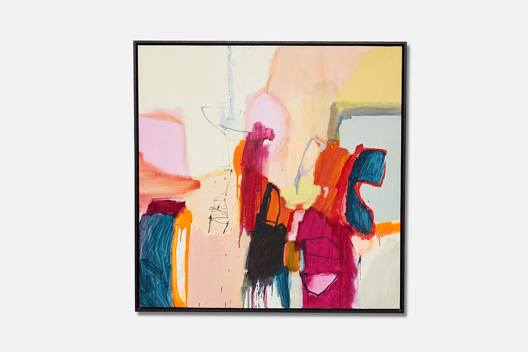 Waldemar Kolbusz, 'Fill' Abstract Painting: Waldemar Kolbusz (Australian, b. 1969) Fill' abstract painting, ca. 2013 Oil on linen. Signed and titled verso (title is obscured by stretcher). Provenance: Acquired directly from the artist by the cu