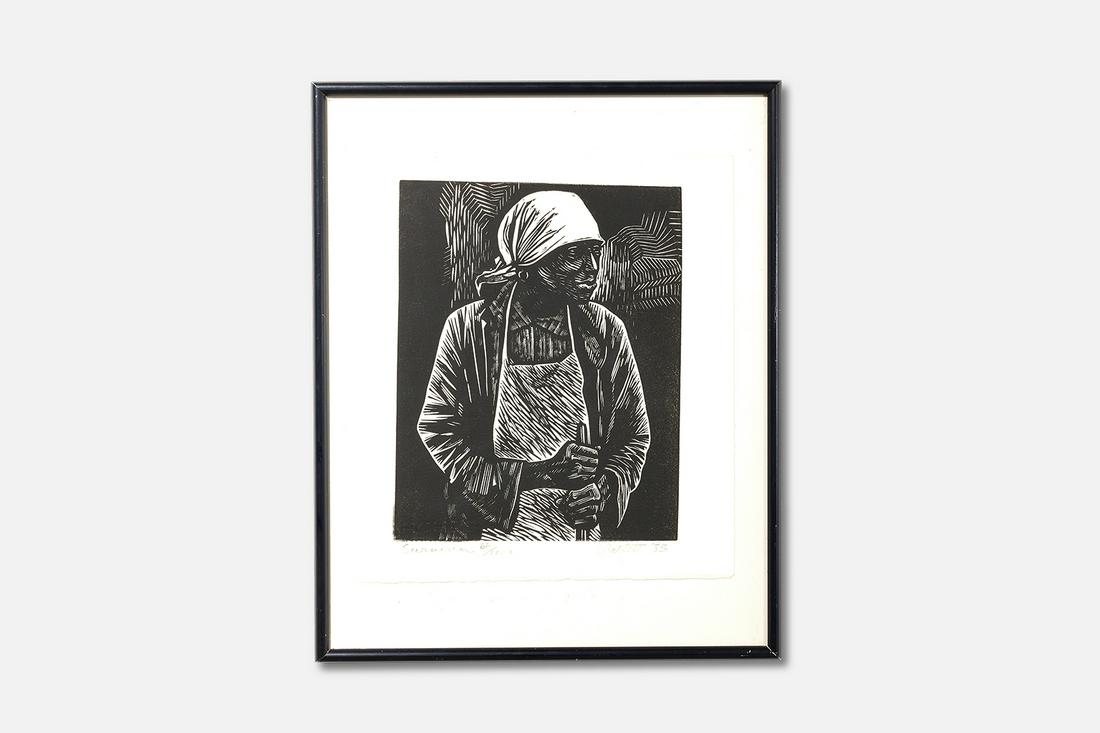 Elizabeth Catlett, 'Survivor' Linocut (1 of 9)