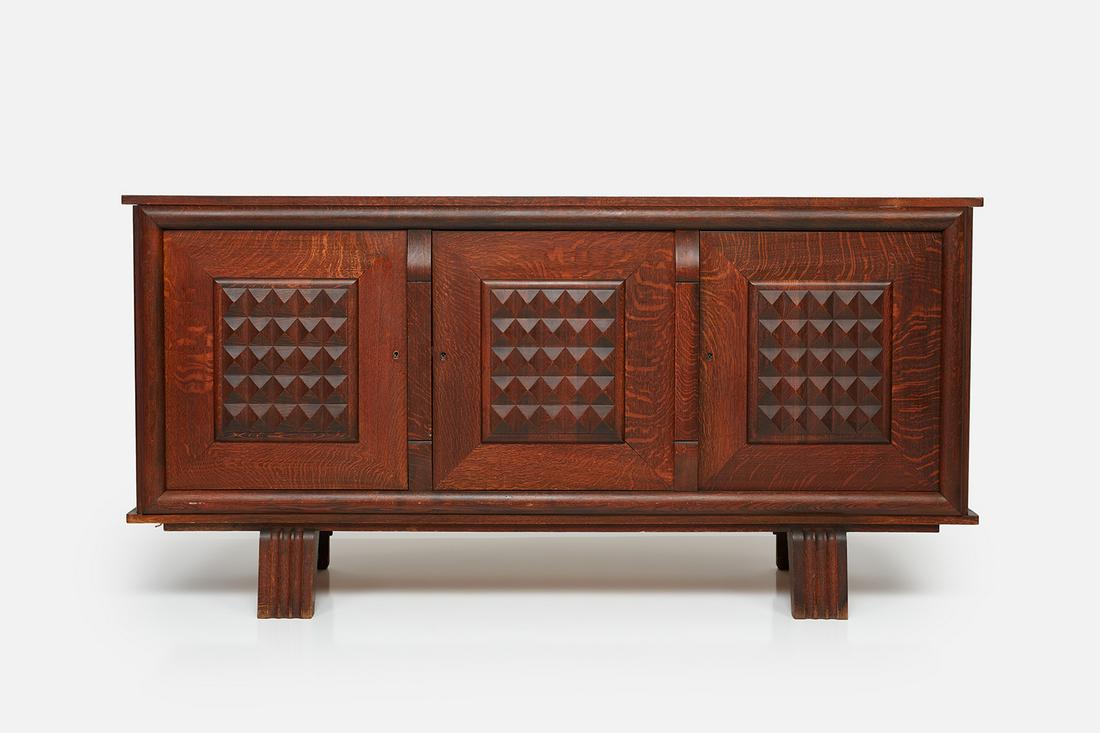 Charles Dudouyt Style, Three-Door Credenza (1 of 19)