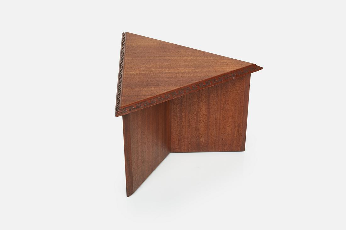 Frank Lloyd Wright, Triangular Stool / Table (1 of 13)