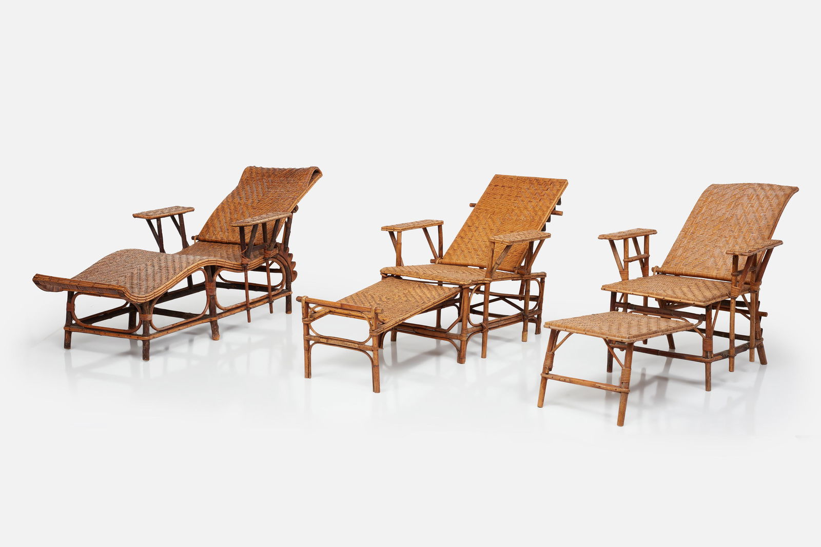 Perret + Vibert (Attrib.), Adjustable Chaise Lounges (3) (1 of 18)