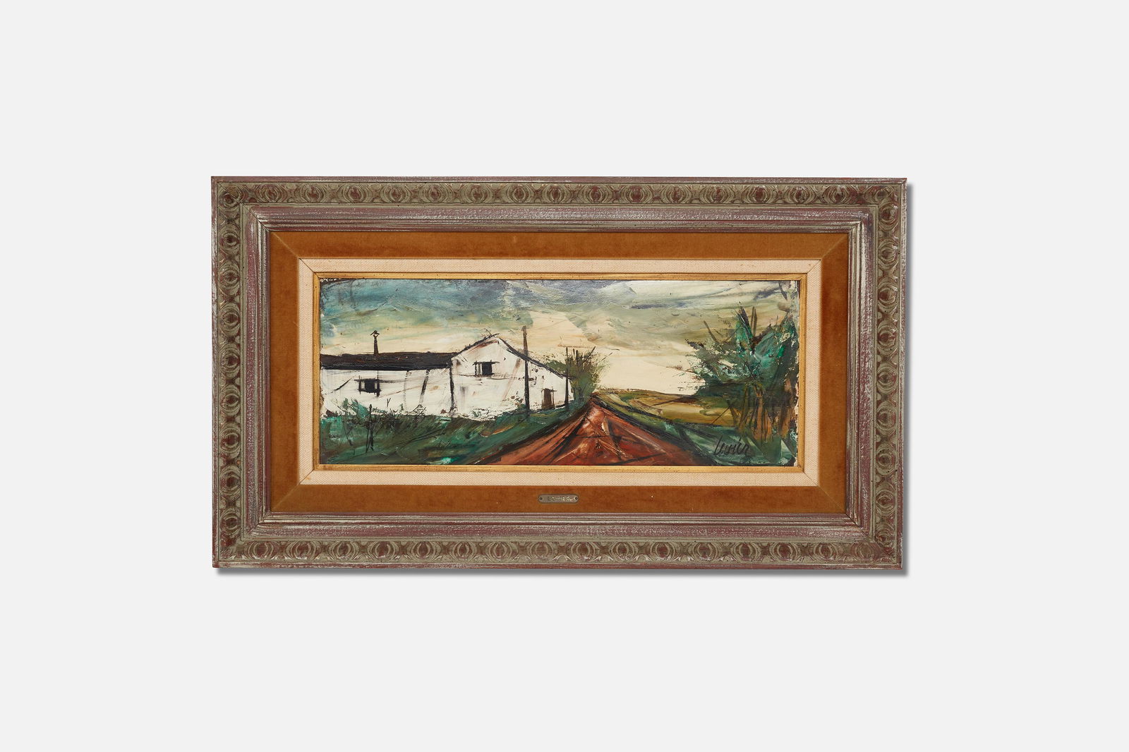Charles Levier, Untitled (Rural Landscape) Painting (1 of 13)