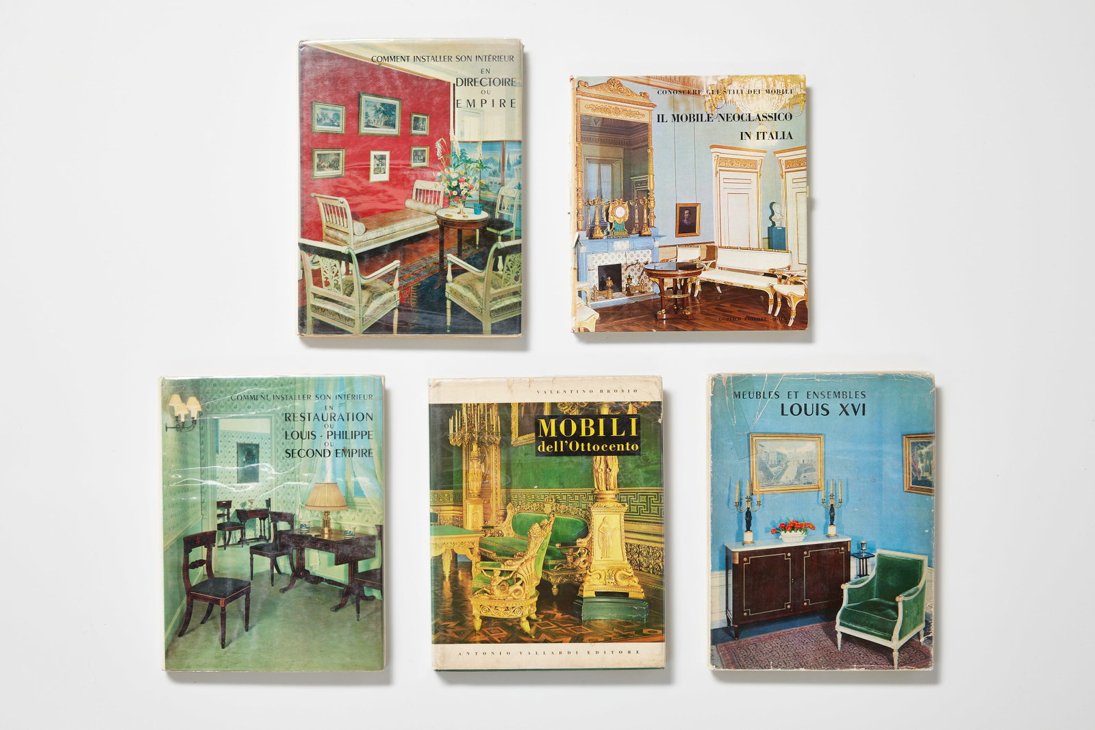 Traditional European Design (5): Comment Installer Son Interieur en Directoire ou Empire, Editions Charles Massin, Paris, 1964, 77 pages, hardcover Comment Installer Son Interieur en Restuaration ou Louis-Philippe ou Second Empire,&n