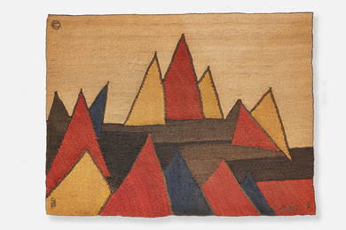 After Alexander Calder, 'Pyramids' Tapestry