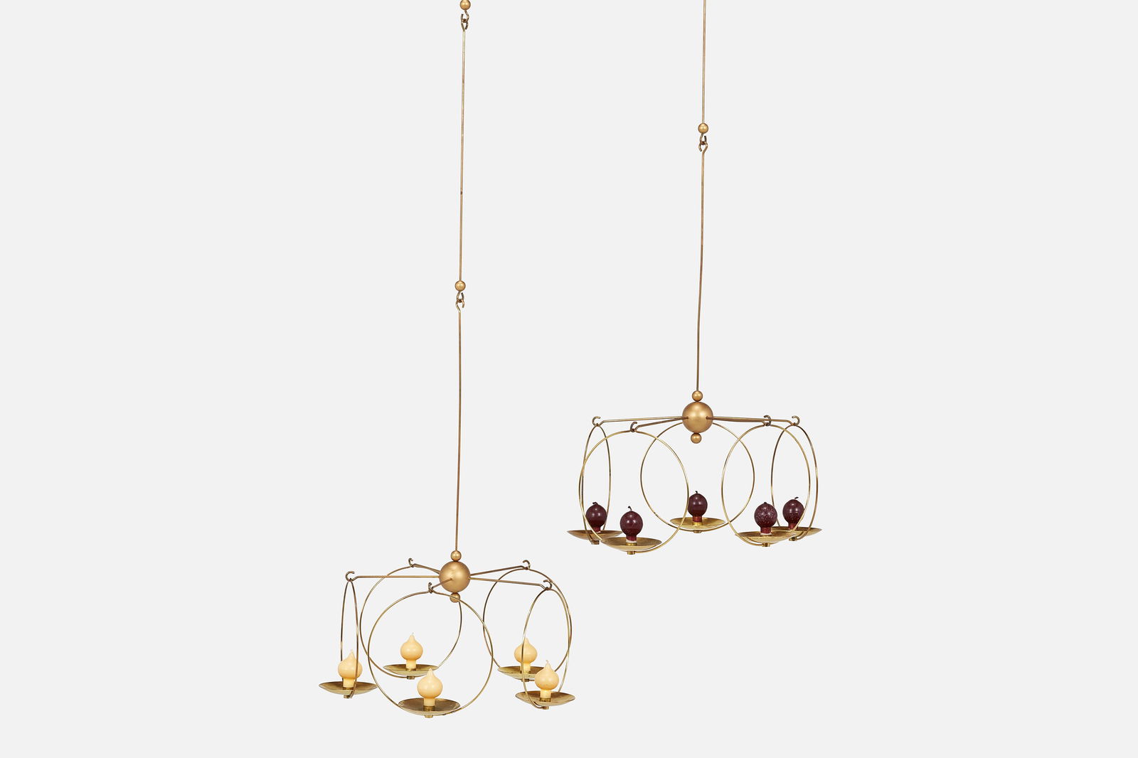 Timo Sarpaneva + Kaija Aarikka, 'Mobile-Tulitus' Hanging Candelabras (2) (1 of 20)