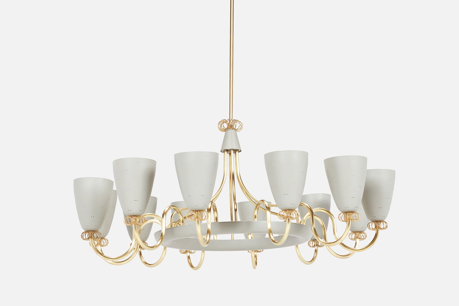 Paavo Tynell (Attrib.), 12-Arm 'Ballerina' Chandelier (1 of 17)