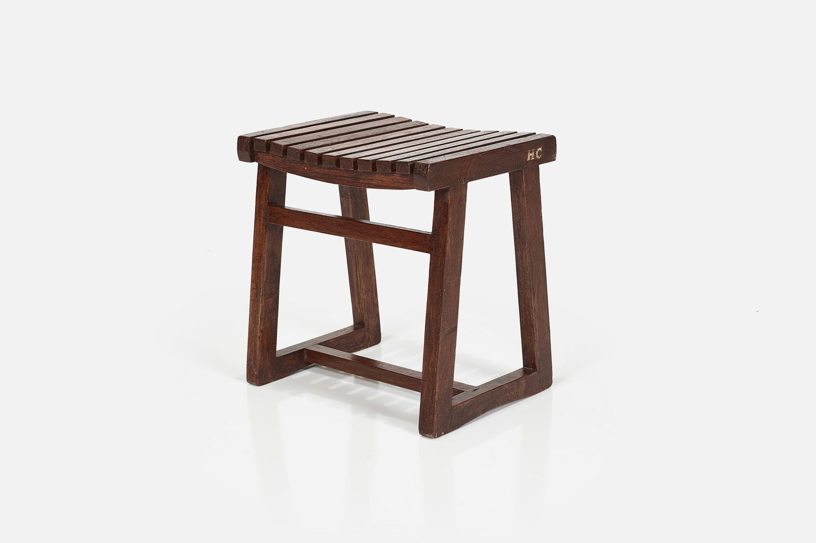 Pierre Jeanneret, Slatted Stool (1 of 9)