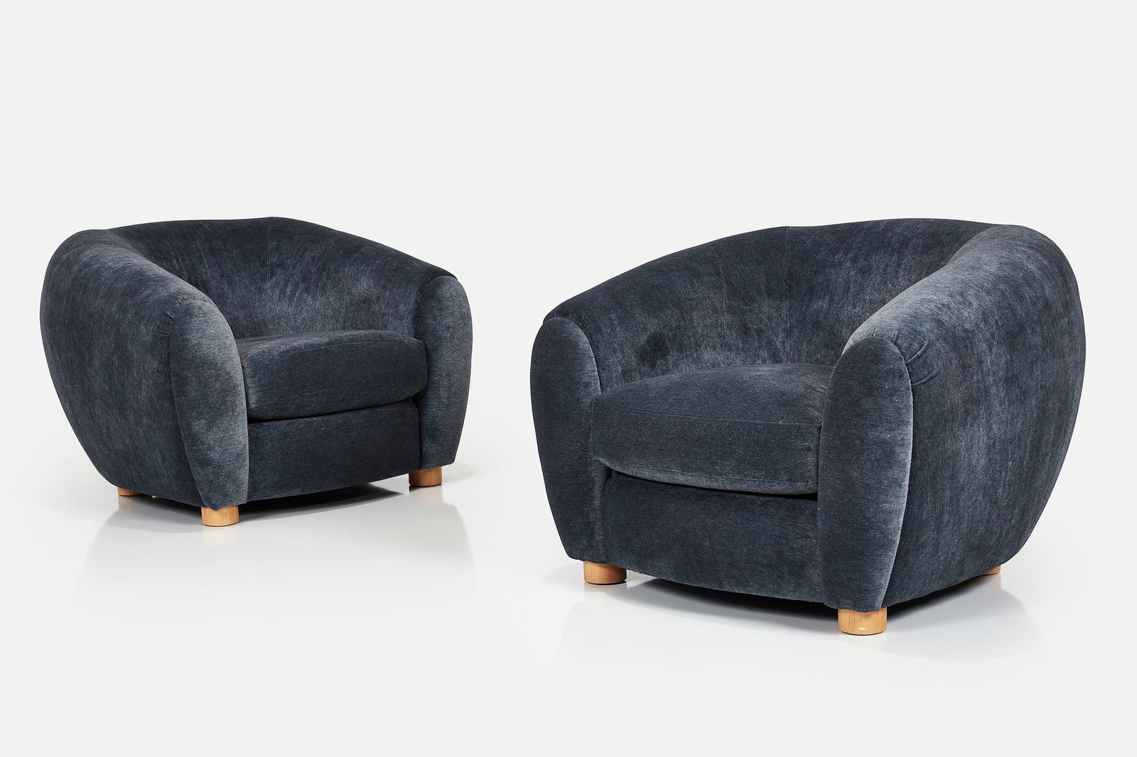 Jean Royere Style, 'Polar' Lounge Chairs (2) (1 of 7)