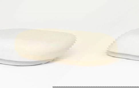 Faye Toogood, 'Roly Poly' Coffee Table: FAYE TOOGOOD 'Roly Poly' coffee table, 21st century Jesmonite. Made in England. 11.75" H x 59" W x 33.5" D
