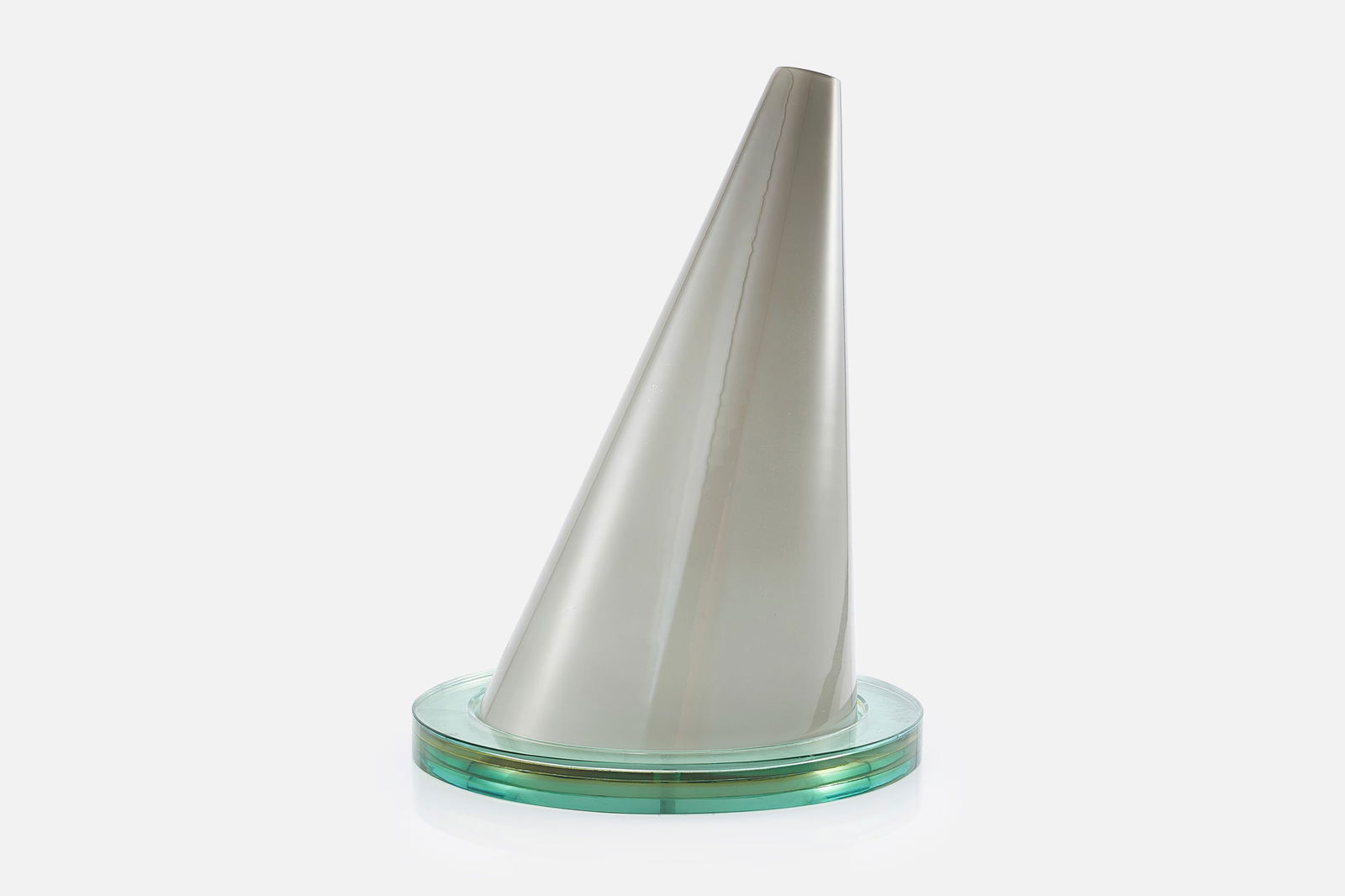 Daniela Puppa + Franco Raggi, 'Oz' Table Lamp: DANIELA PUPPA + FRANCO RAGGI 'Oz' table lamp, 1981 Clear and colored glass. Manufactured by Fontana Arte, Italy. Base with manufacturer's decal. 16.75" H x 13" Diameter