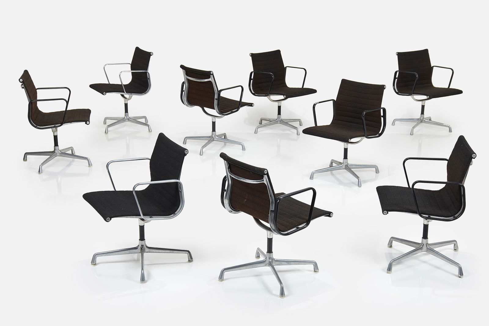 Charles + Ray Eames, 'Aluminum Group' Chairs (9) (1 of 16)