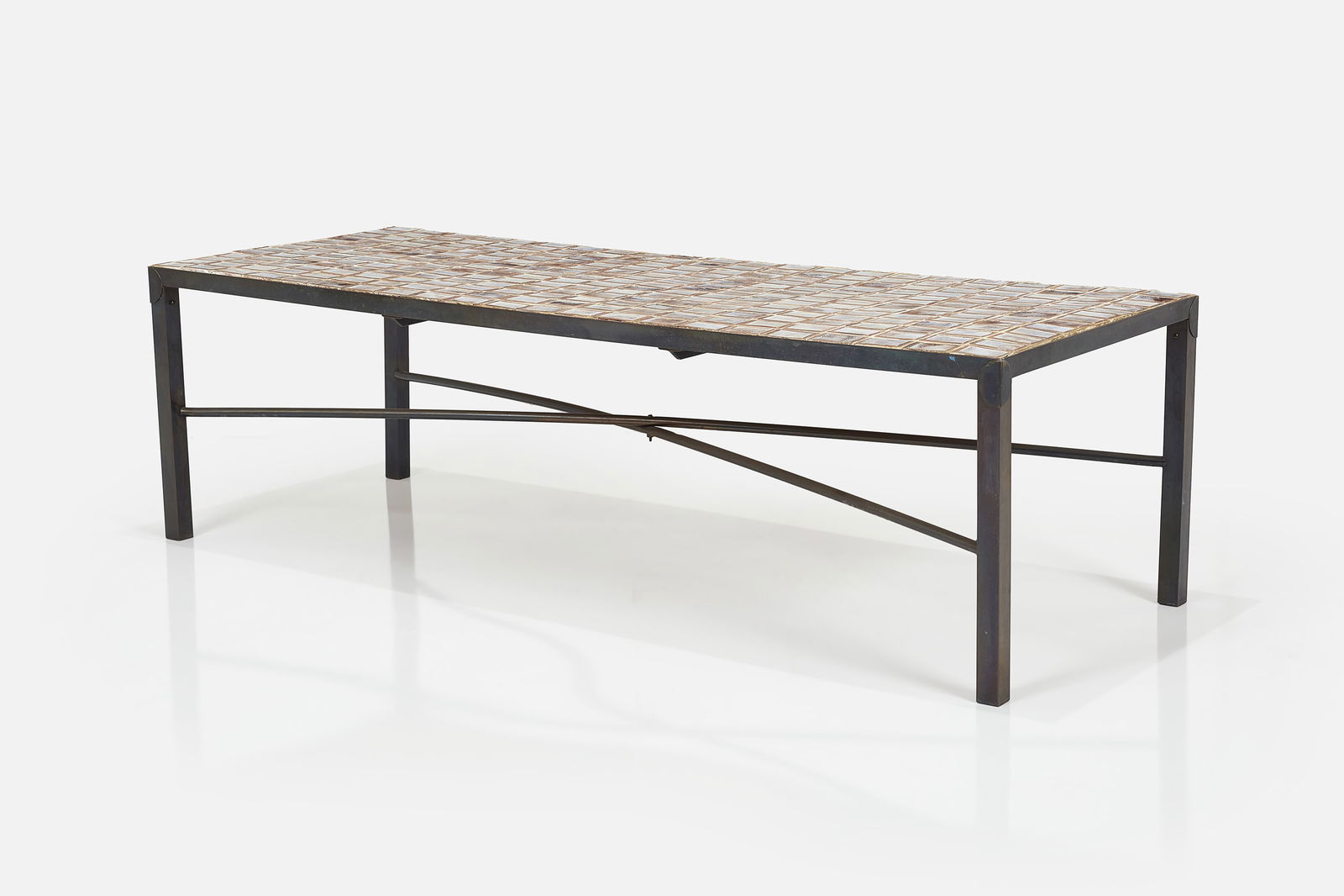 Vivi Bulow, Tile-Top Bronze Coffee Table (1 of 10)