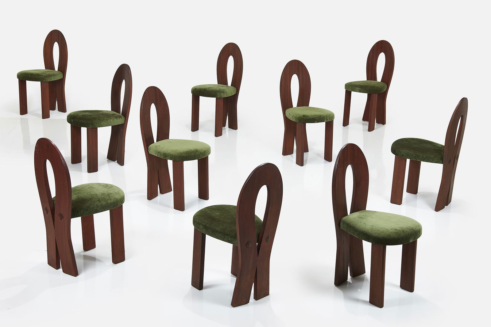 Studio Giancarlo Valle, 'Fin' Dining Chairs (10) (1 of 16)