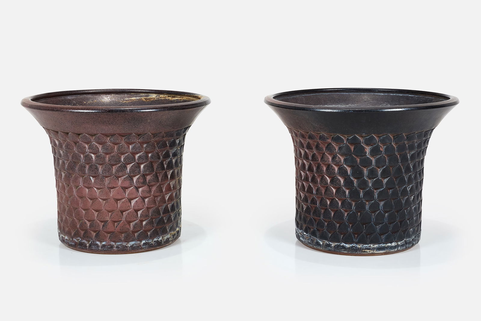 David Cressey + Robert Maxwell, Large 'Diamond Point' Planters (2) (1 of 15)