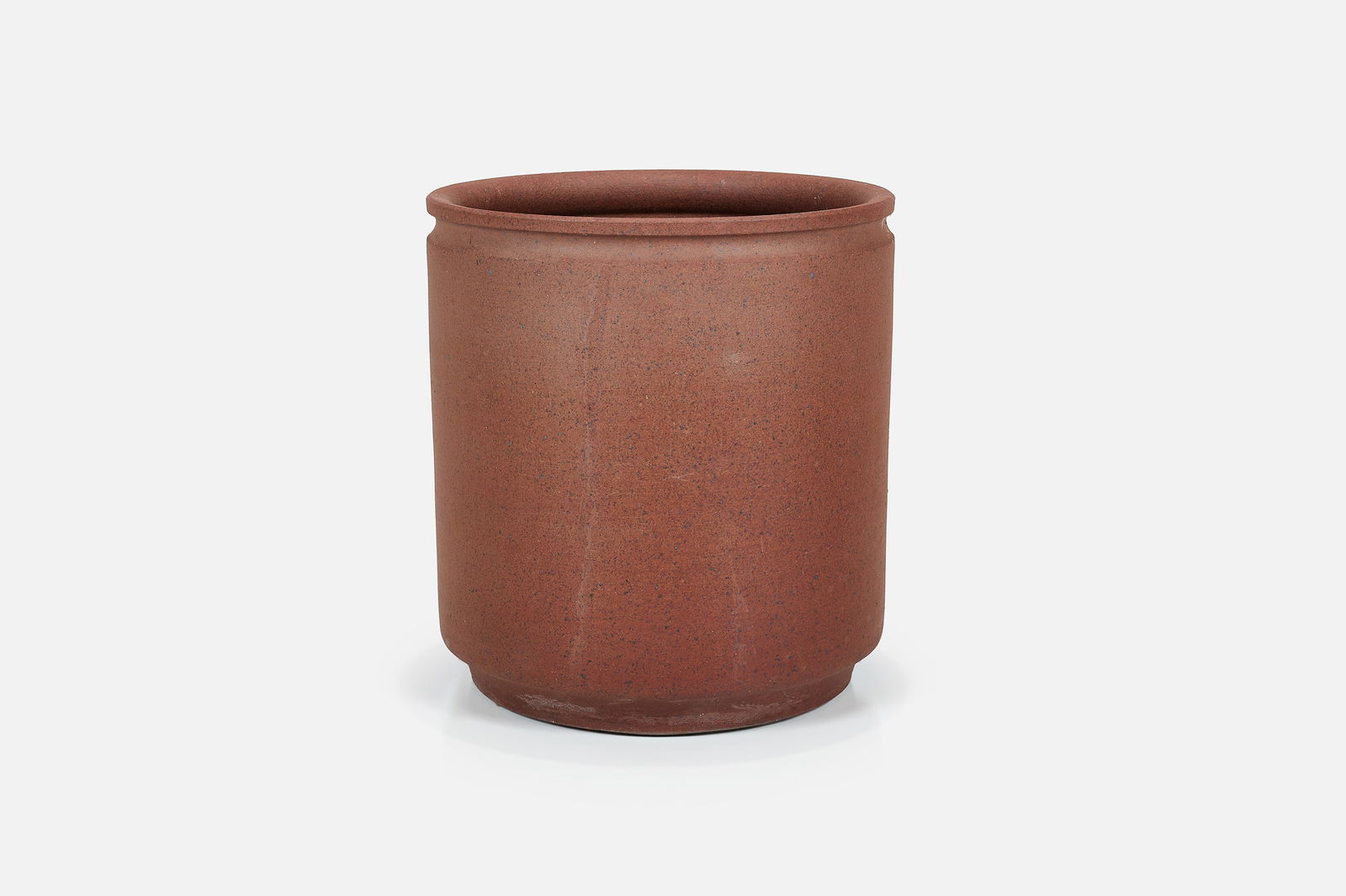 David Cressey + Robert Maxwell, Large Planter: DAVID CRESSEY + ROBERT MAXWELLLarge planter, ca. 1977Unglazed stoneware. Produced by Earthgender, USA. 19.25" H x 18" Diameter