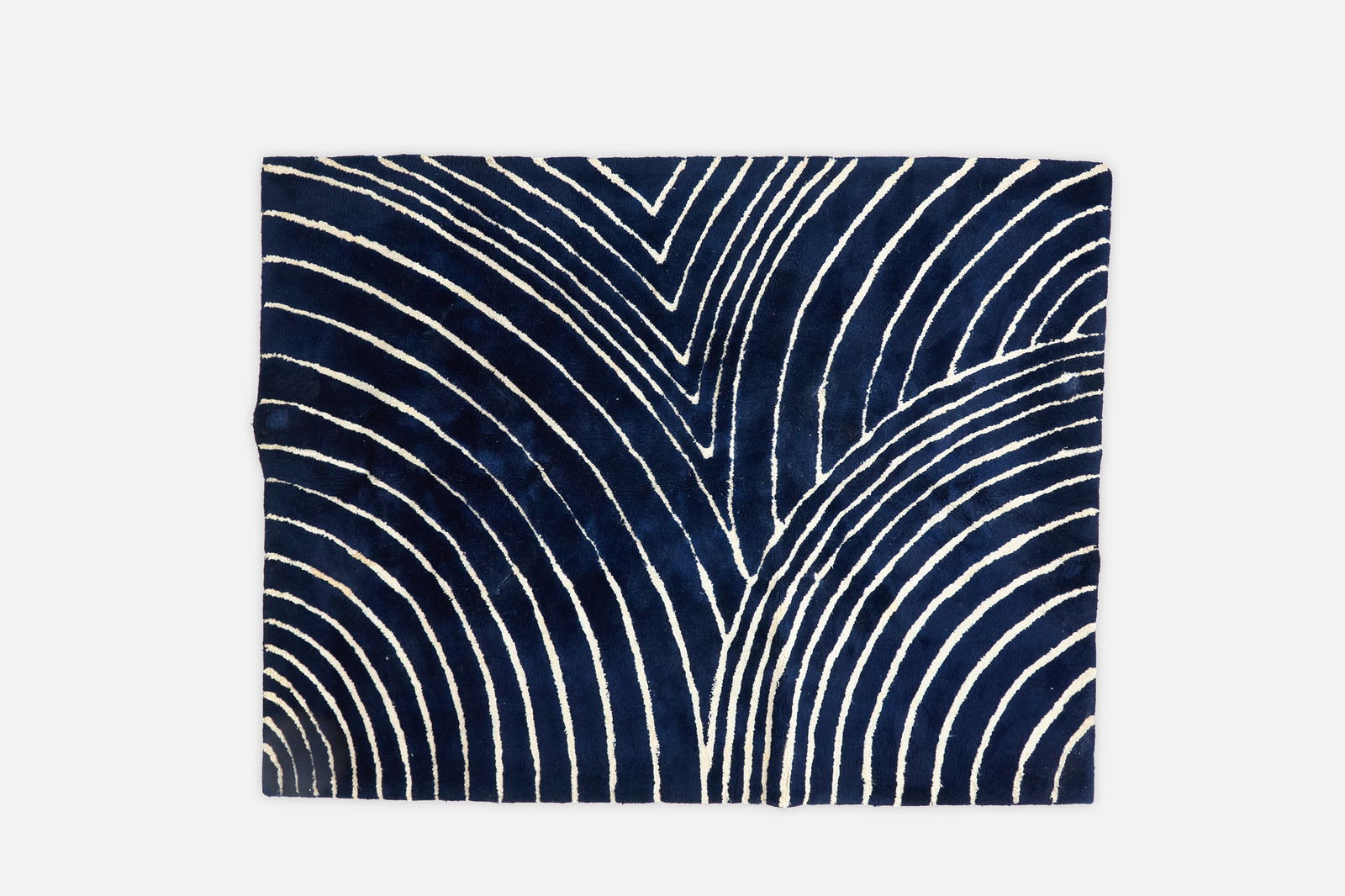 Edward Fields, Area Rug (7' 10" x 6'): EDWARD FIELDSArea rug, 1980sWool, metallic thread. Manufactured by Edward Fields, USA."EDWARD FIELDS" and "20222" printed along the underside edging. 94" x 72&quo