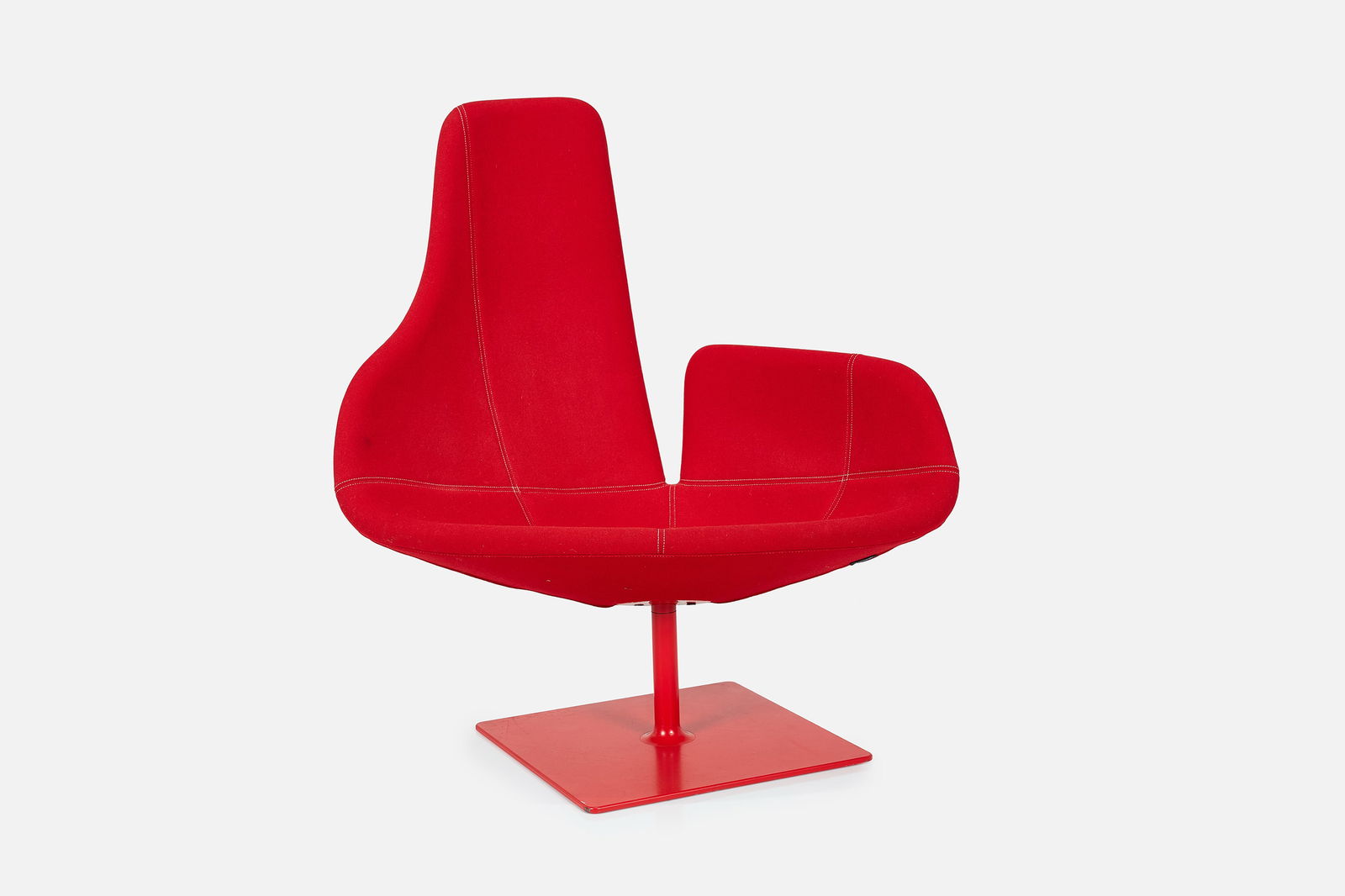 Patricia Urquiola, 'Fjord Relax' Chair: PATRICIA URQUIOLA'Fjord Relax' chair, 2006Powder-coated steel, wool. Manufactured by Moroso, Italy.Underside with manufacturer's label and seam with fabric tag. 40.5" H x