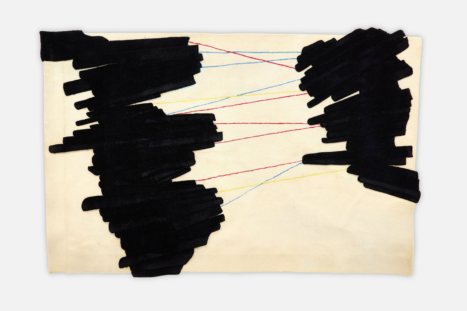 Edward Fields, 'Suspense' Area Rug (8' 4" x 5' 7"): EDWARD FIELDS'Suspense' area rug, 1989Wool. Manufactured by Edward Fields, USA.Edging printed "EDWARD FIELDS" and "MADE IN USA 99" x 68" 